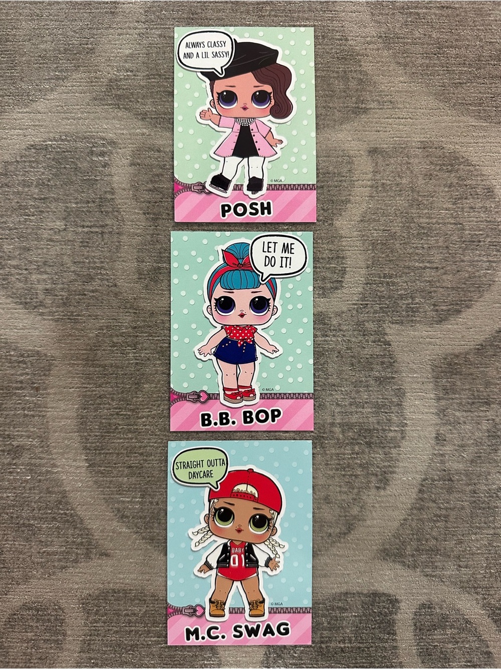 L.O.L Surprise! (3) Collector Cards